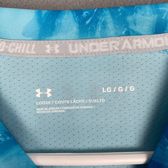 Under Armour Men's Fishing Long‎ Sleeve Tee.Blue, Loose Fit. Lightweight. Large - Picture 3 of 12